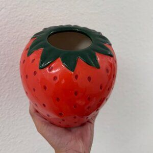 Ceramic Strawberry Vase